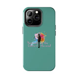 Tough Phone Case — "paint with all the colors of the wind" Flounder the Purrcasso Art