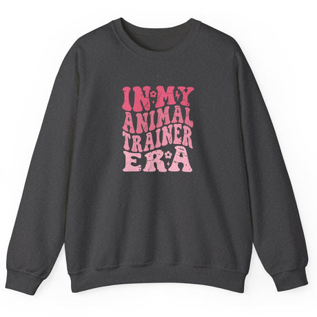 Retro Animal Training Era Sweatshirt, shown in Dark Heather