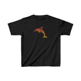 Kids Tee with Tribal Dolphin Design - Youth Shirt