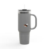 Insulated Travel Mug — "Tricks for Treats" Flounder Halloween Ballet Design