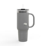 40oz Insulated Travel Mug — “I Said What I Said” Flounder Talking Pet Buttons Design