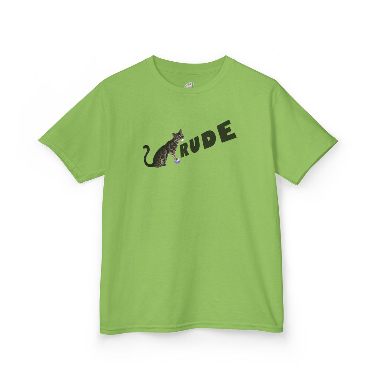 Kids "RUDE" Flounder T-Shirt — Flounder the Purrmaid Eye Roll Tee