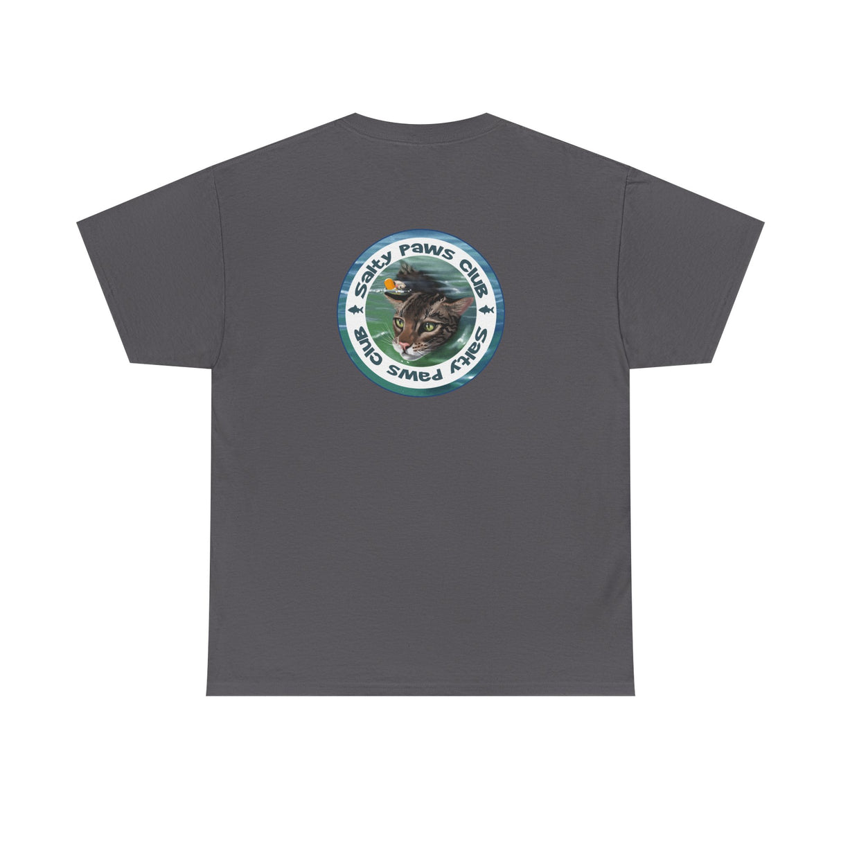 Salty Paws Club Tee — Flounder the Purrmaid & Life‑Vest Mouse Toy Shirt