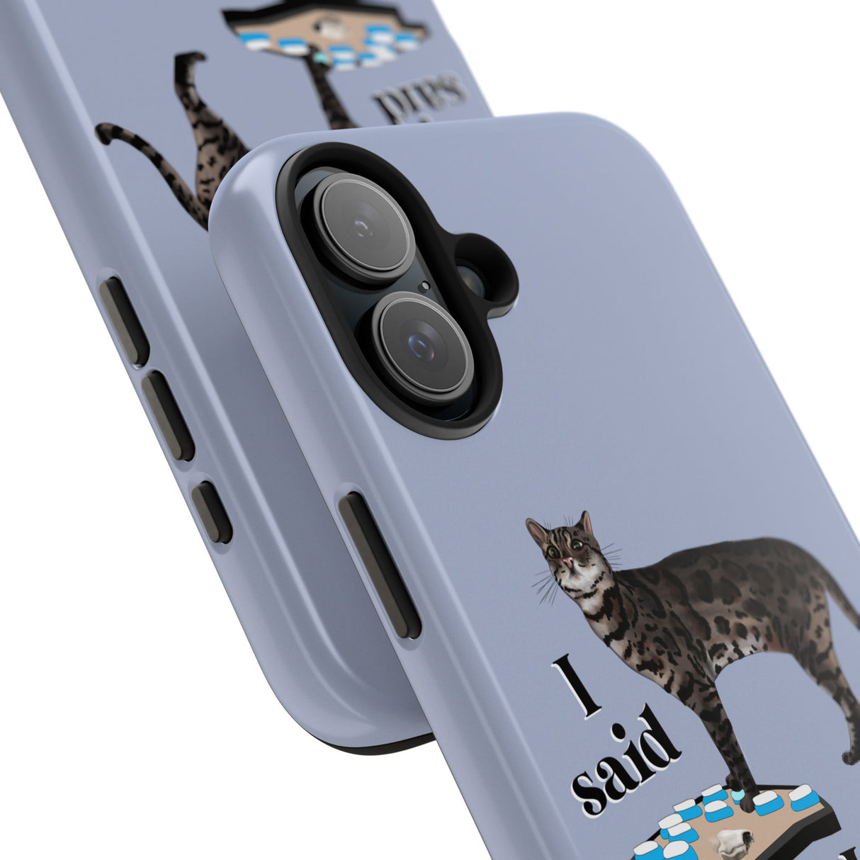 I Said What I Said Flounder Phone Case — Talking Pet Buttons Design