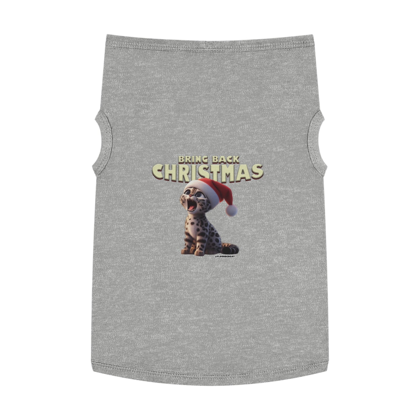 Flounder Cat - Bring Back Christmas Pet Tank Top