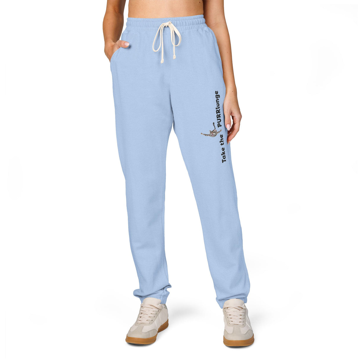 Purrmaid Unisex Sweatpants - Take the Purrlunge Design by Nina