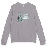 Christmas Tree Hugger raglan crewneck - Graphite Heather