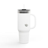 40oz Insulated Travel Mug — “I Said What I Said” Flounder Talking Pet Buttons Design