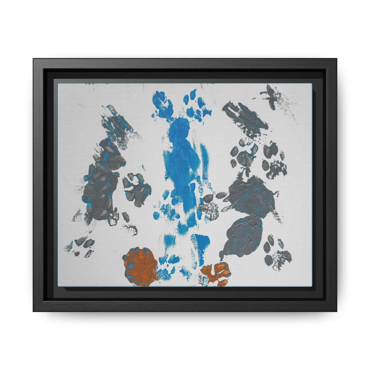 Framed Matte Canvas — "Flounder's Waterfall" Painting