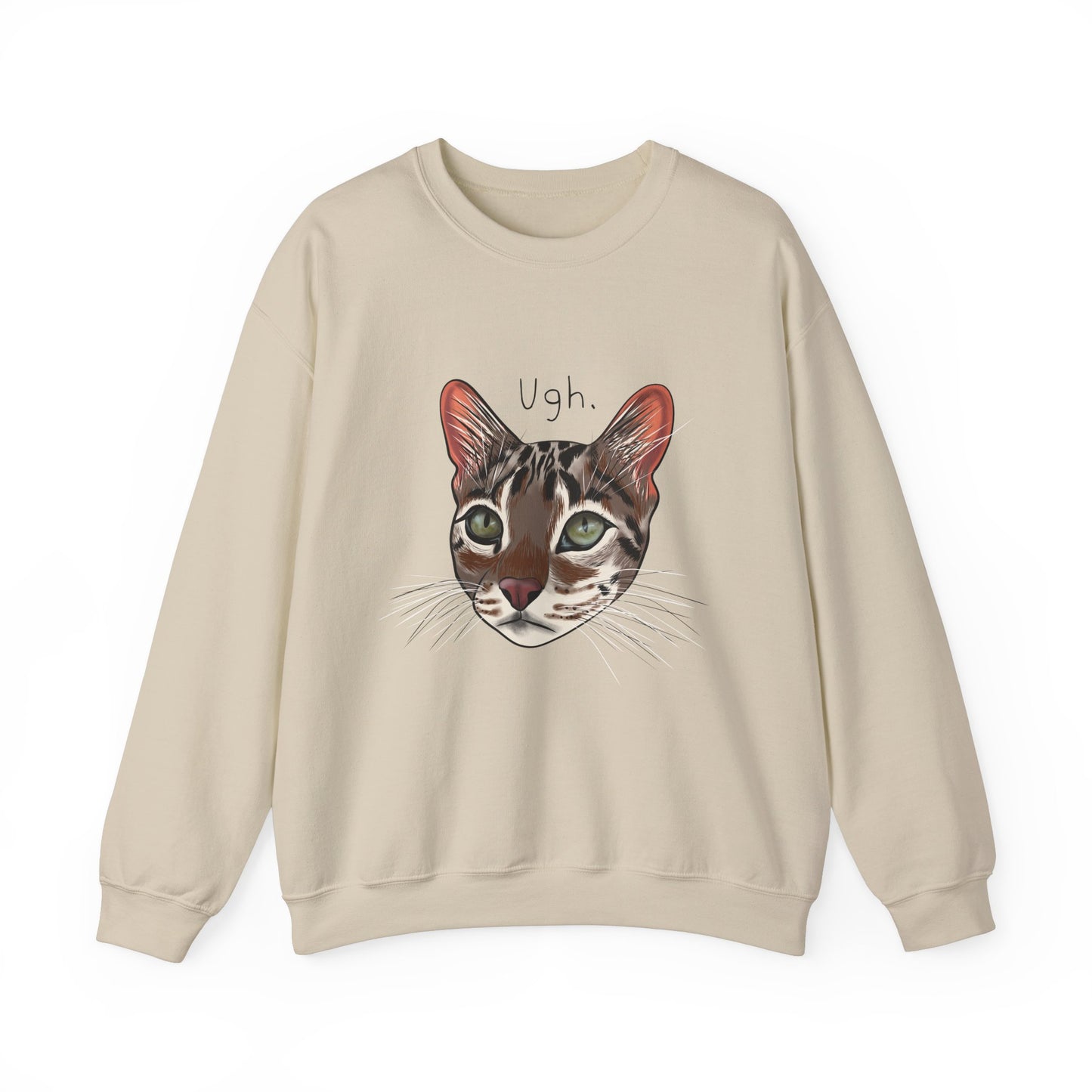 Flounder Cat UGH Unisex Heavy Blend Crewneck Sweatshirt – Cozy & Durable