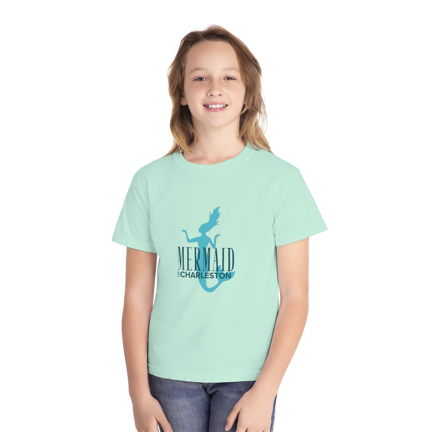 Mermaid of Charleston Youth Comfort Colors Shirt - Soft Cotton Tee