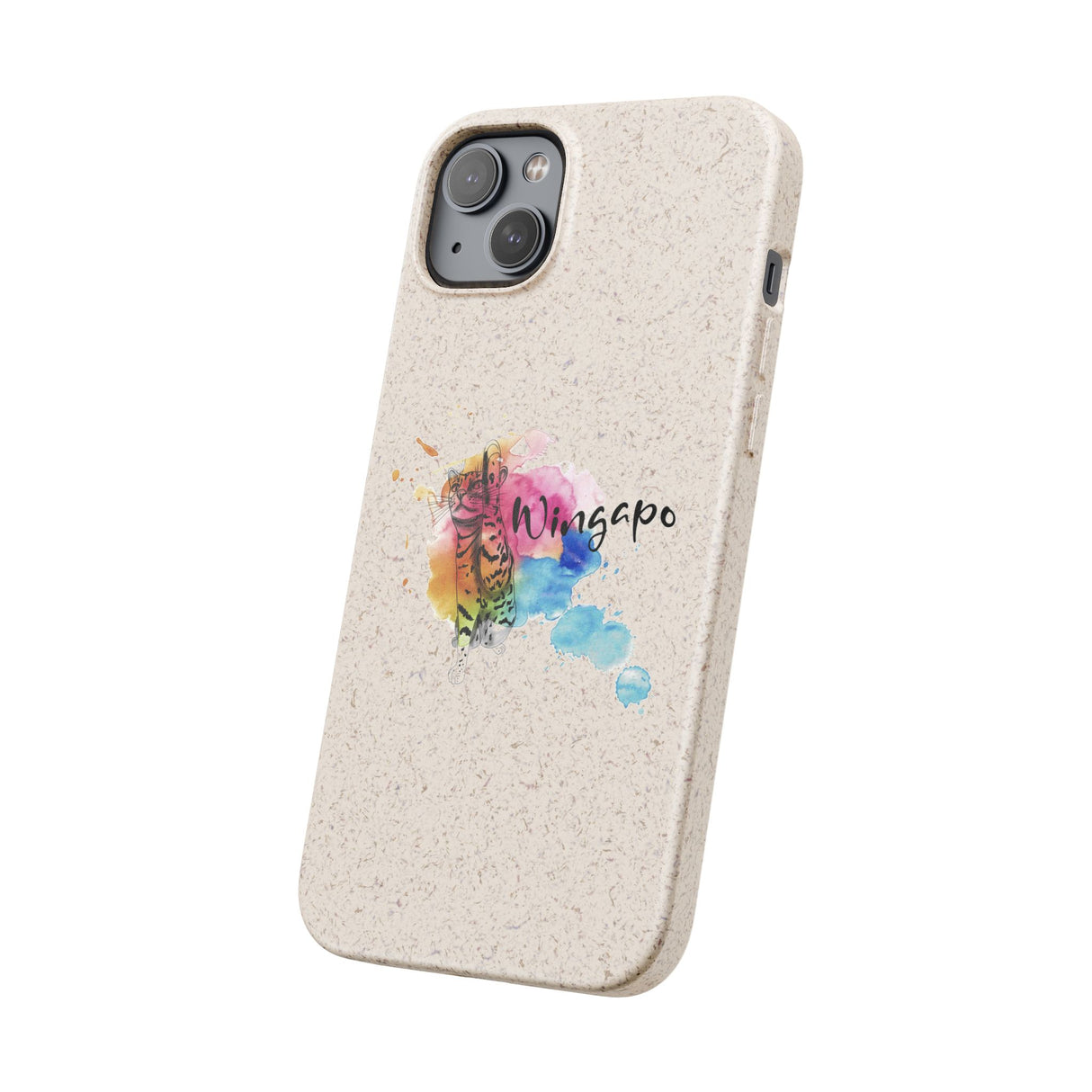 Phone Case - Wingapo Watercolor Design featuring Flounder the Purrmaid by Nina