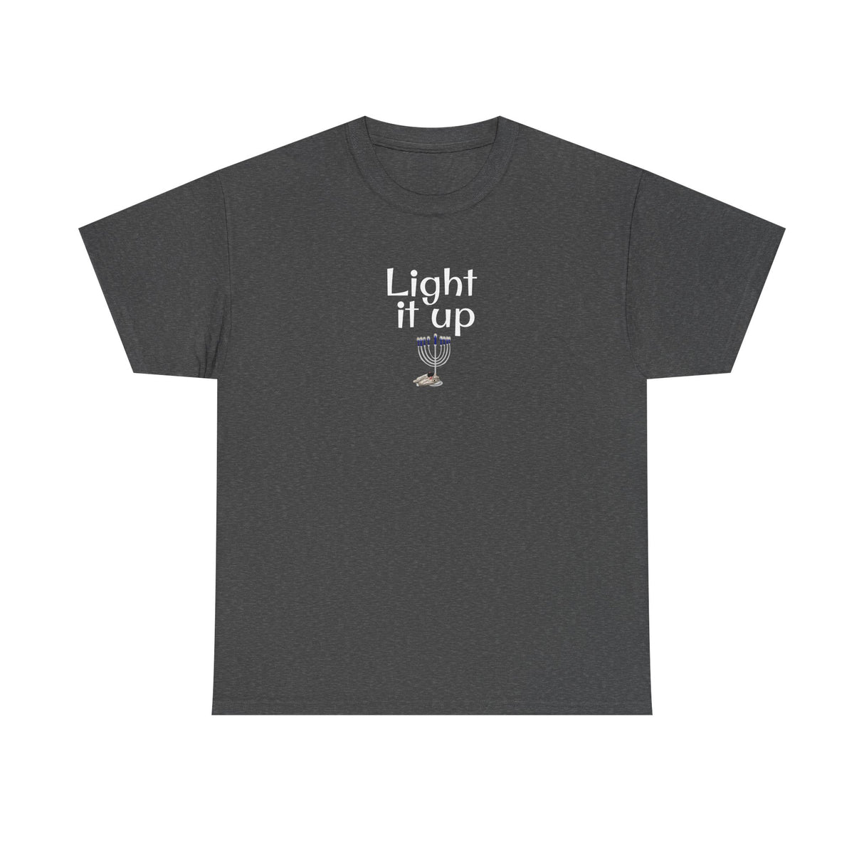 Light it Up Unisex Tee - Mouse Toy Menorah Design