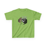 Kids Tee - Treble Maker Design Hand Drawn by Flounder's Mom, Nina Featuring Flounder the Purrmaid Playing Piano for Mouse Toy