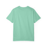 Purr-lunge Unisex T-shirt with Flounder the Purrmaid Design