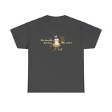 Unisex Heavy Cotton Tee - Bravery Tutu design featuring Flounder with Mouse Toy by her side