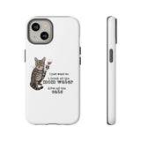 Flounder the Talking Cat Wine Glass Phone Case – "II just want to drink all the mom water"