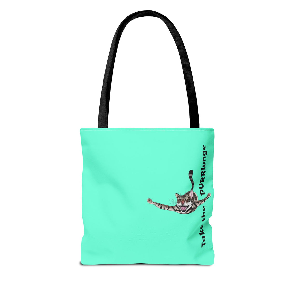 Tote Bag - Purr-lunge Design featuring Flounder the Purrmaid