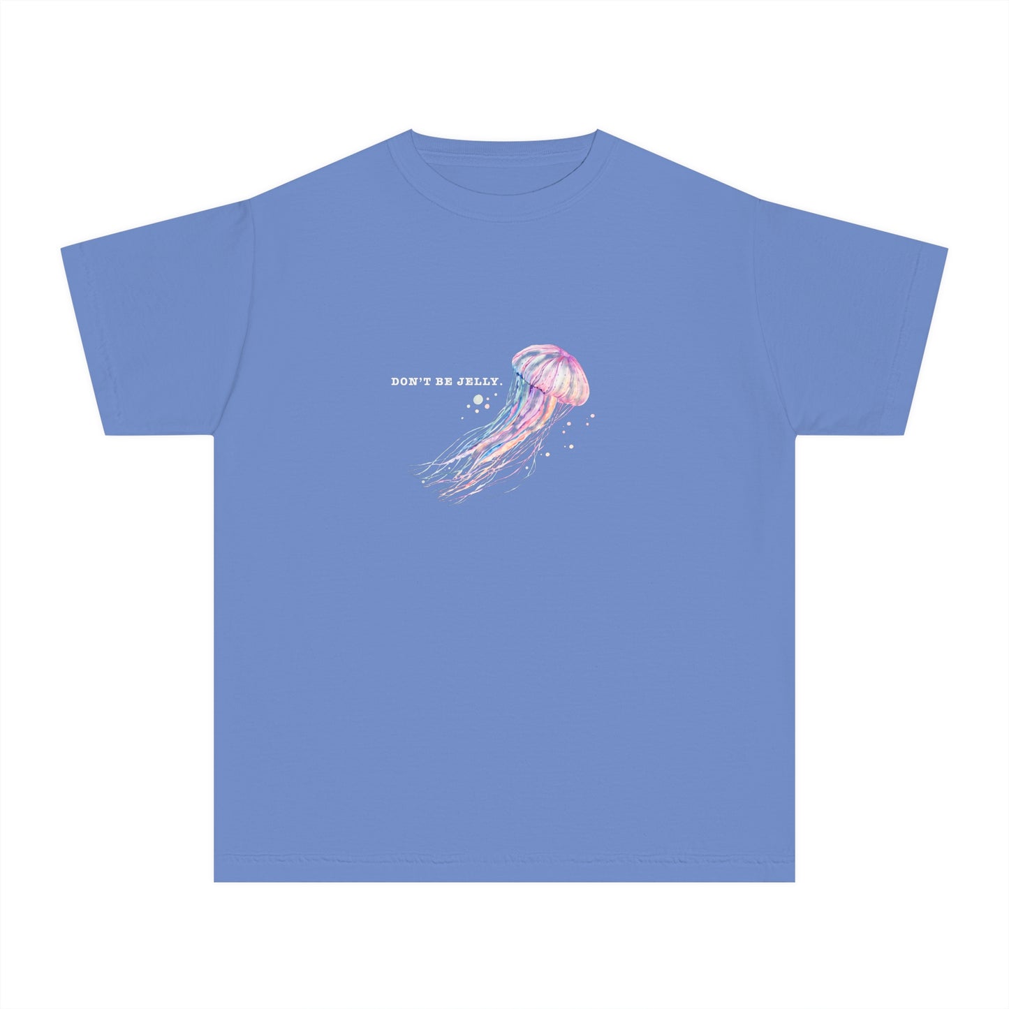 Youth Comfort Colors Don’t Be Jelly Jellyfish T-Shirt - Soft Cotton Tee