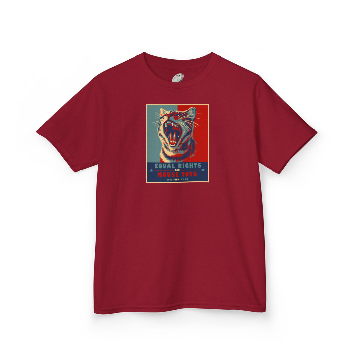 Kids 'Vote Fish 2028' Tee — Funny Flounder Purrmaid Political Campaign Shirt
