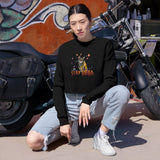 Stay Weird Cropped Sweatshirt — Flocahontas & Mouse Toy Artwork