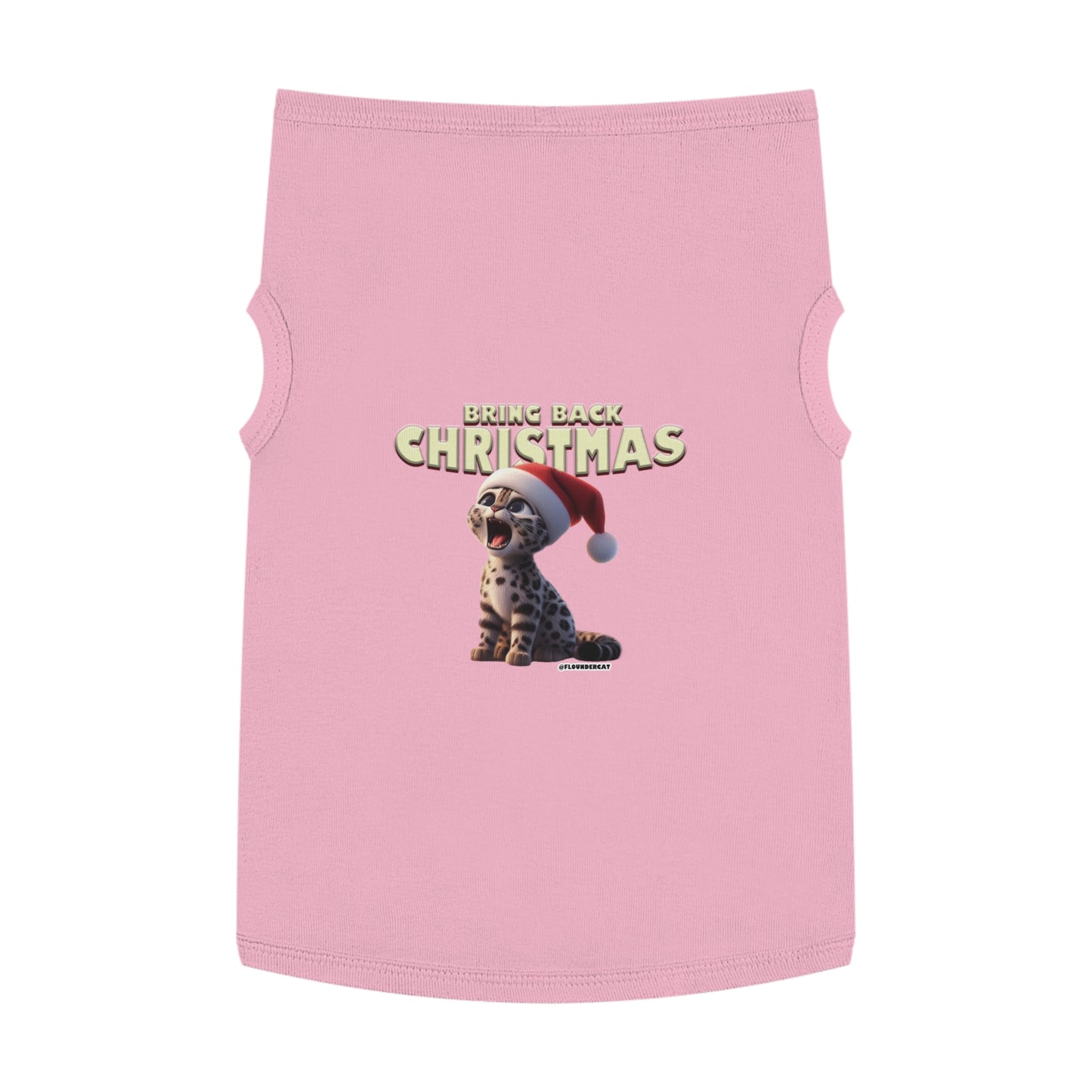 Flounder Cat - Bring Back Christmas Pet Tank Top