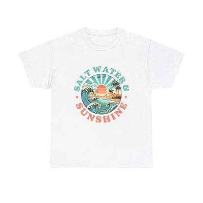 Coastal Saltwater & Sunshine Unisex Cotton T-Shirt