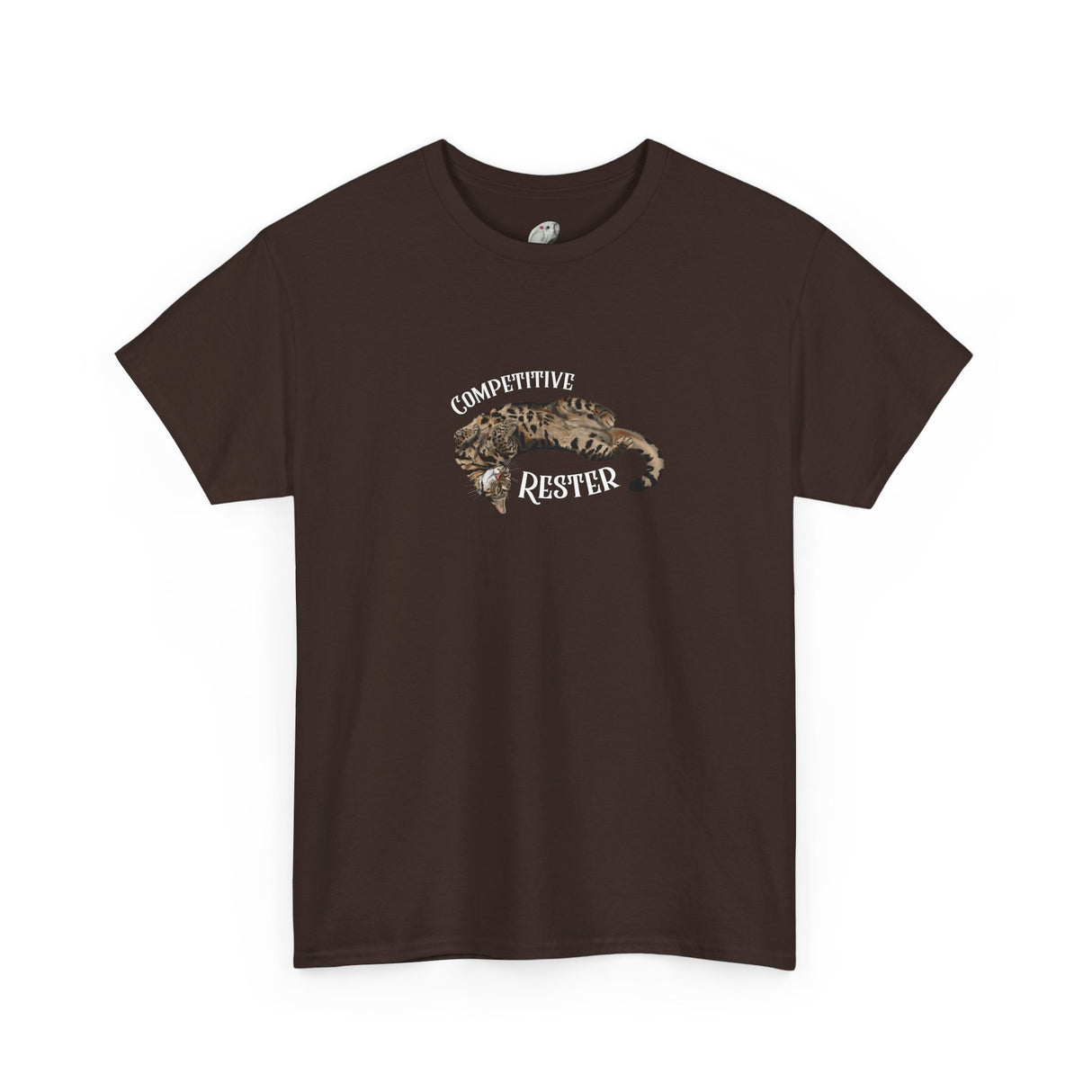 Flounder 'Competitive Rester' T-Shirt — Funny Resting Pose Tee