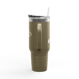 Insulated Travel Mug — "Competitive Rester" Flounder Design (40oz)