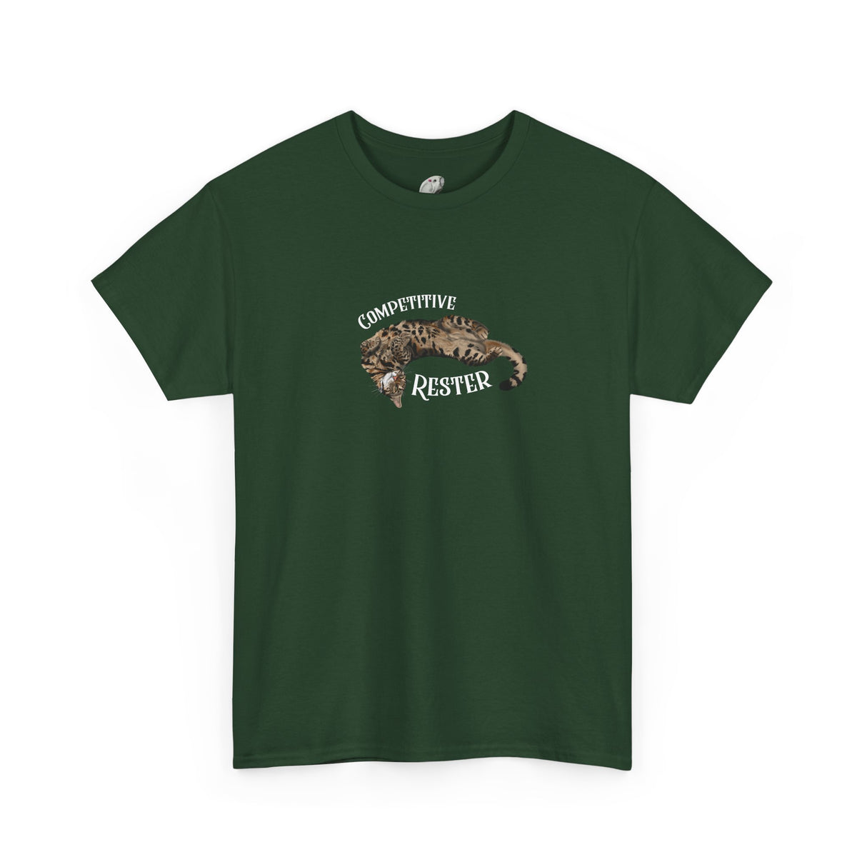 Flounder 'Competitive Rester' T-Shirt — Funny Resting Pose Tee