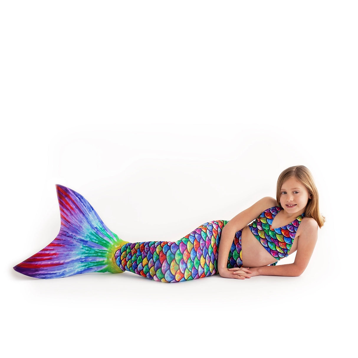 Hawaiian Rainbow Mermaid Tail + Monofin