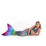 Hawaiian Rainbow Mermaid Tail + Monofin