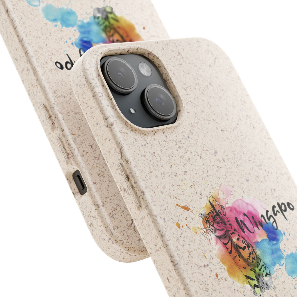 Phone Case - Wingapo Watercolor Design featuring Flounder the Purrmaid by Nina