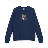 Brave Heart Raglan Crewneck — "Little Fish. Big World. Brave Heart." Flounder Design