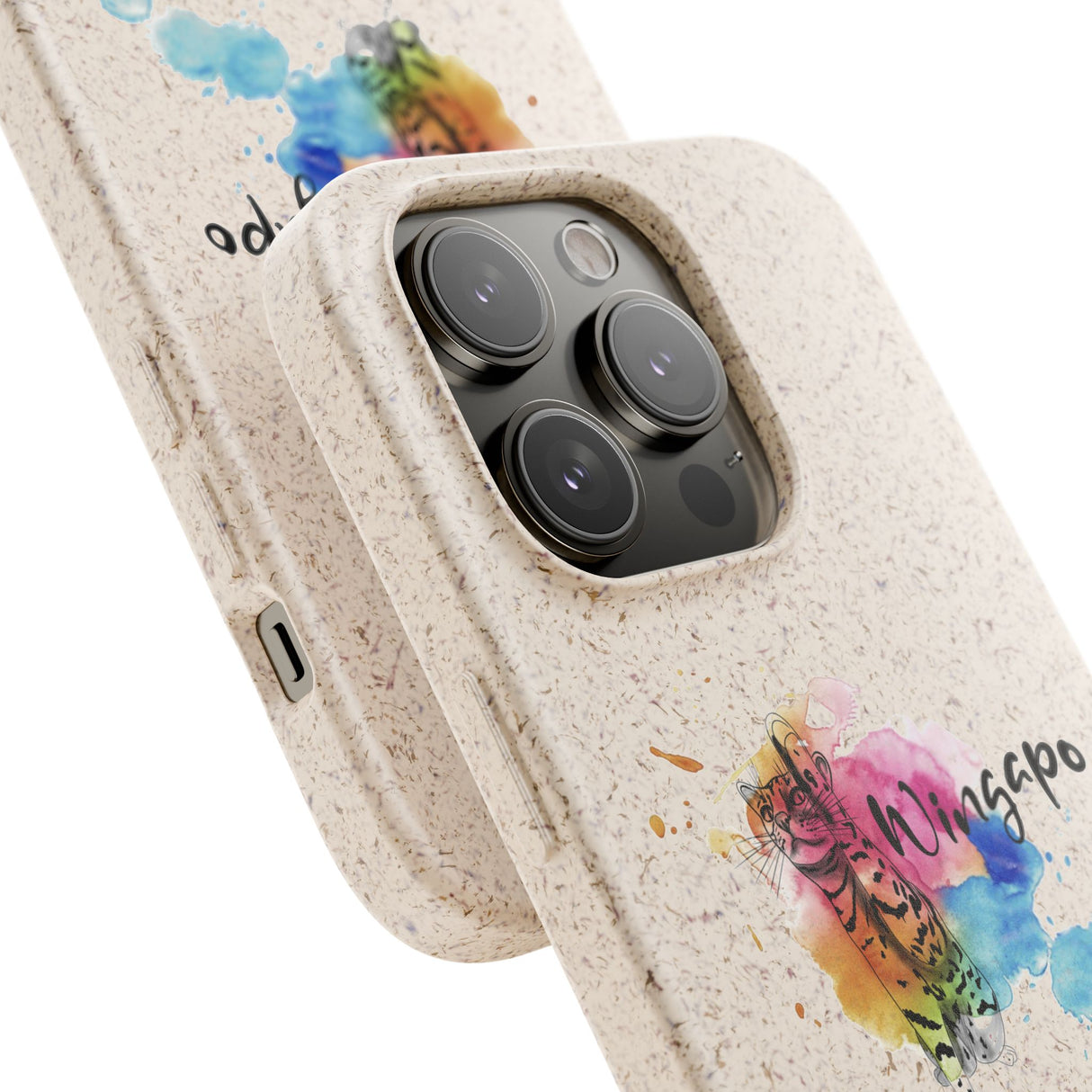 Phone Case - Wingapo Watercolor Design featuring Flounder the Purrmaid by Nina