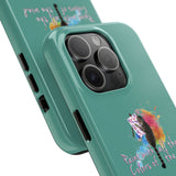 Tough Phone Case — "paint with all the colors of the wind" Flounder the Purrcasso Art