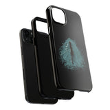 Fish at Heart Flounder Purrmaid Phone Case — Hand-Drawn Nautical Cat Design