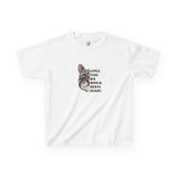 Kids Tee — "Little Fish. Big World. Brave Heart." Flounder Graphic