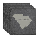 South Carolina Slate Coasters - Set of 4 - 17 design options