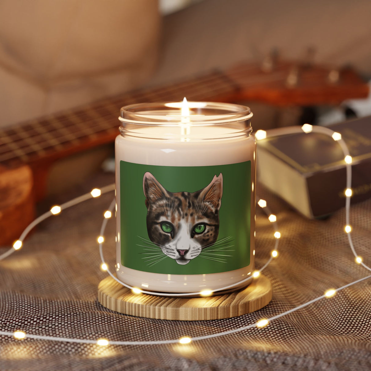 Custom Pet Portrait of Your Pet on a 9 oz Candle
