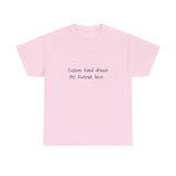 Custom Pet Portrait of Your Pet on a T-Shirt