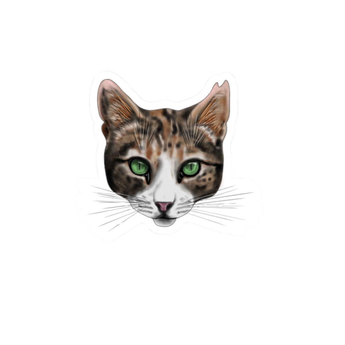 Custom Pet Portrait of Your Pet on a Magnet or Sticker