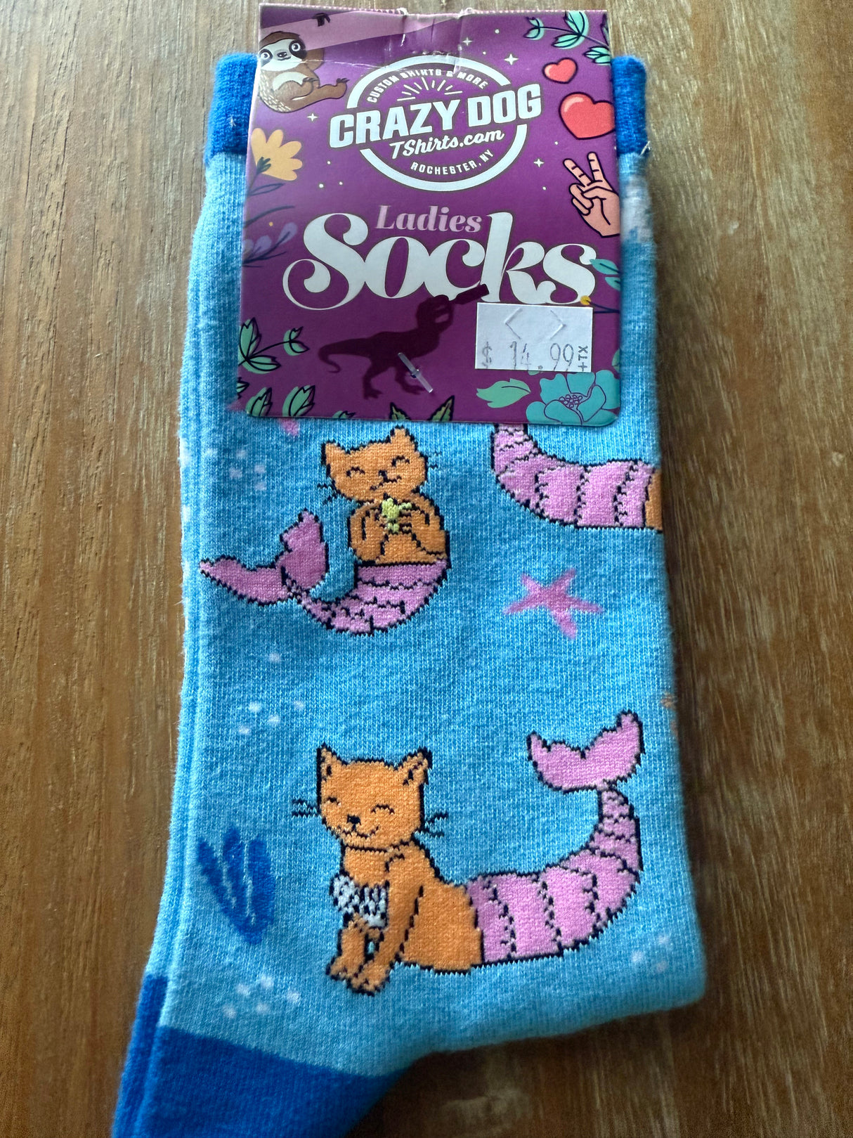 Women's Purr-Maid Mermaid Cat Socks