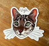 "UGH" Vinyl Die Cut Sticker