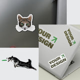 Custom Pet Portrait of Your Pet on a Magnet or Sticker