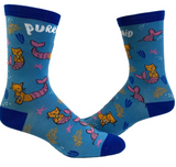 Women's Purr-Maid Mermaid Cat Socks