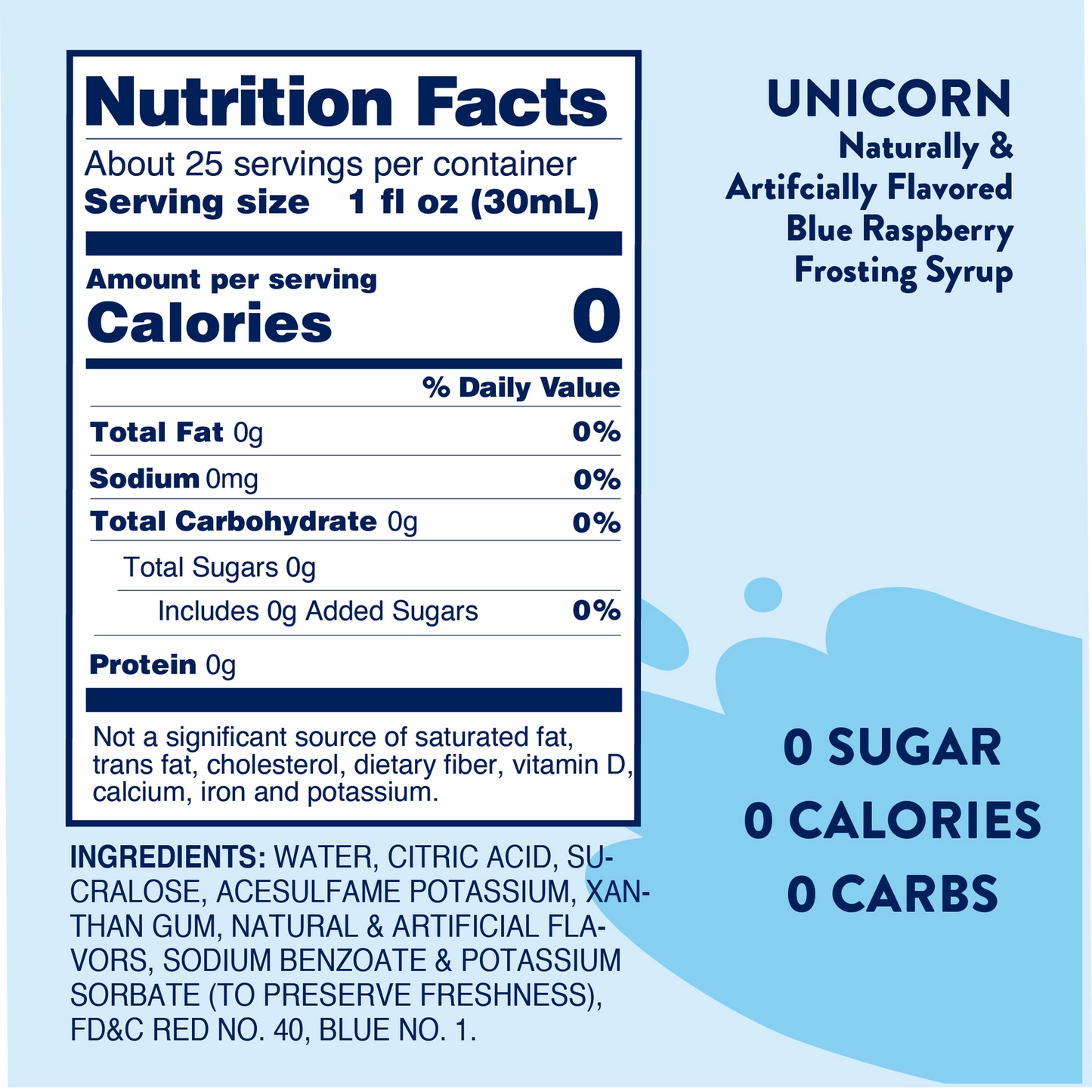 Unicorn Skinny Syrup - Zero Sugar