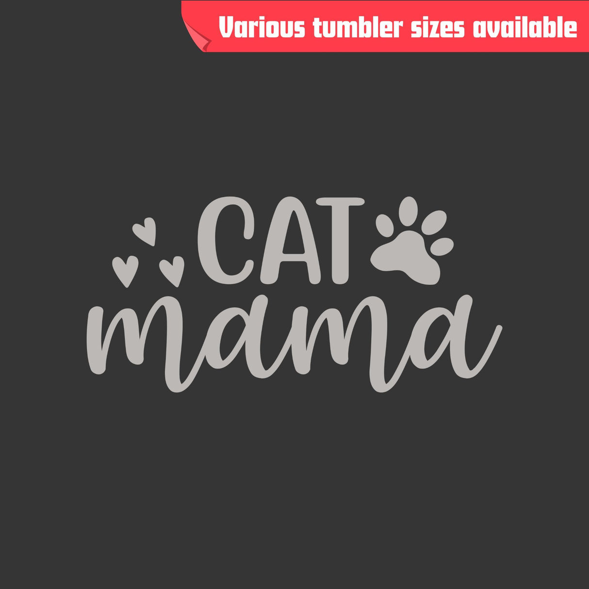 Cat Mama Tumbler - Laser Engraved Stainless Steel, Double-Wall Insulated