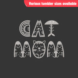 CAT MOM Tumbler – Laser Engraved Stainless Steel, 4 Sizes Available