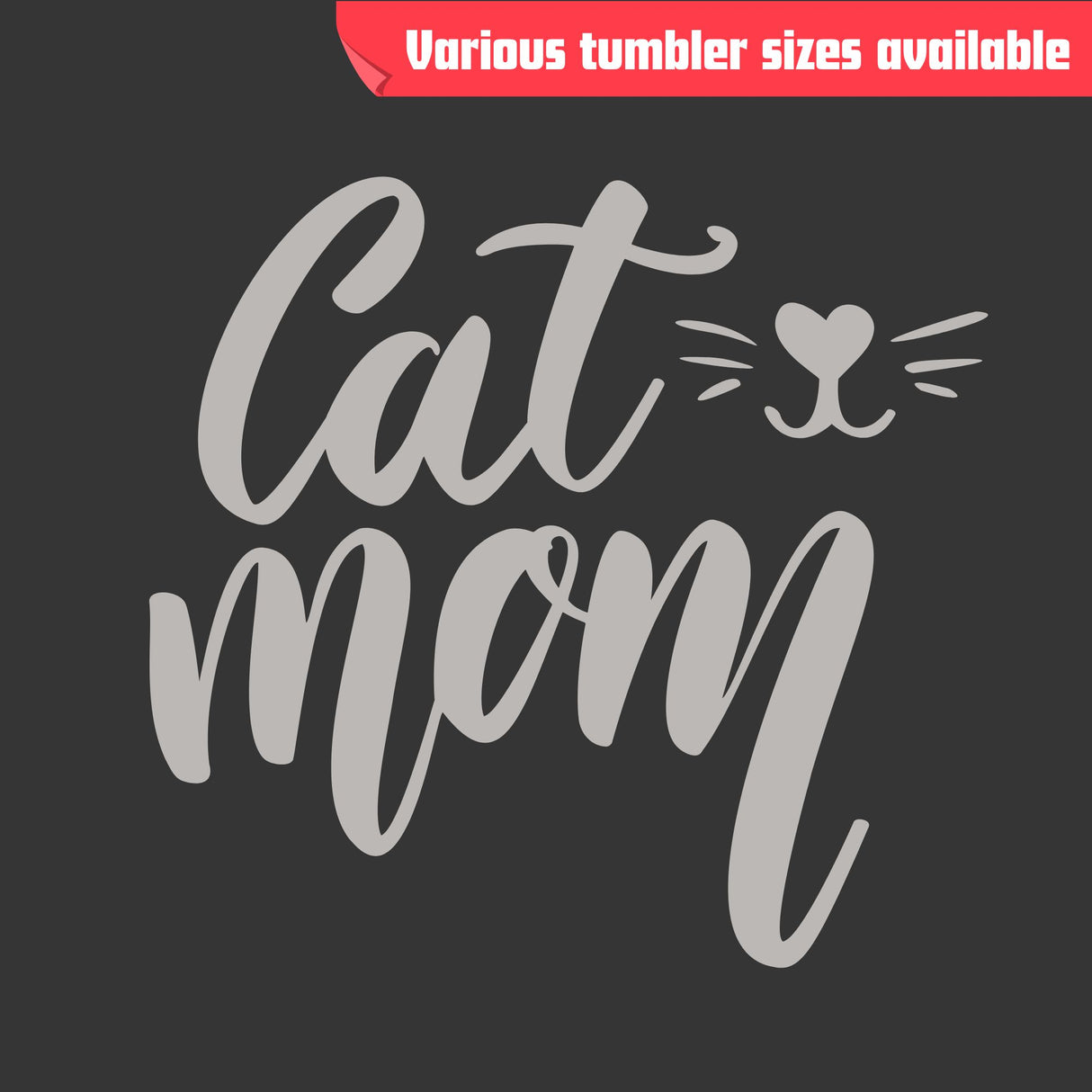 Cat Mom Tumbler – Laser Engraved Stainless Steel - Insulated Gift